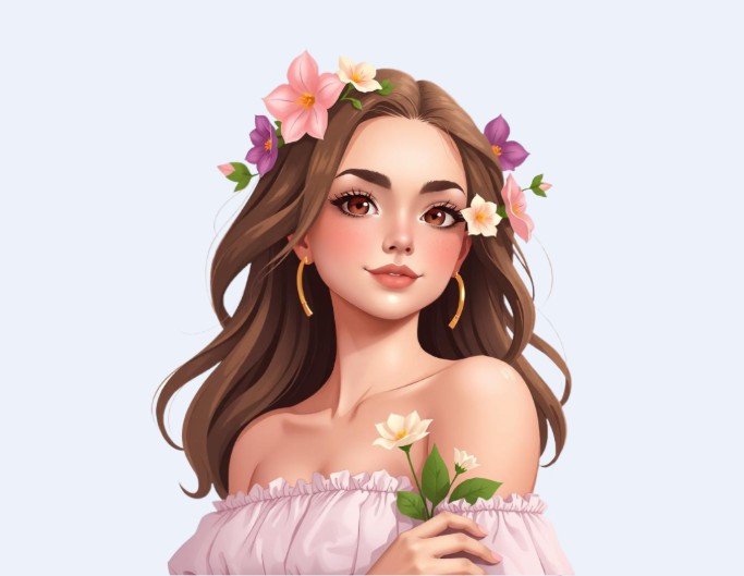 Aesthetic girl emoji