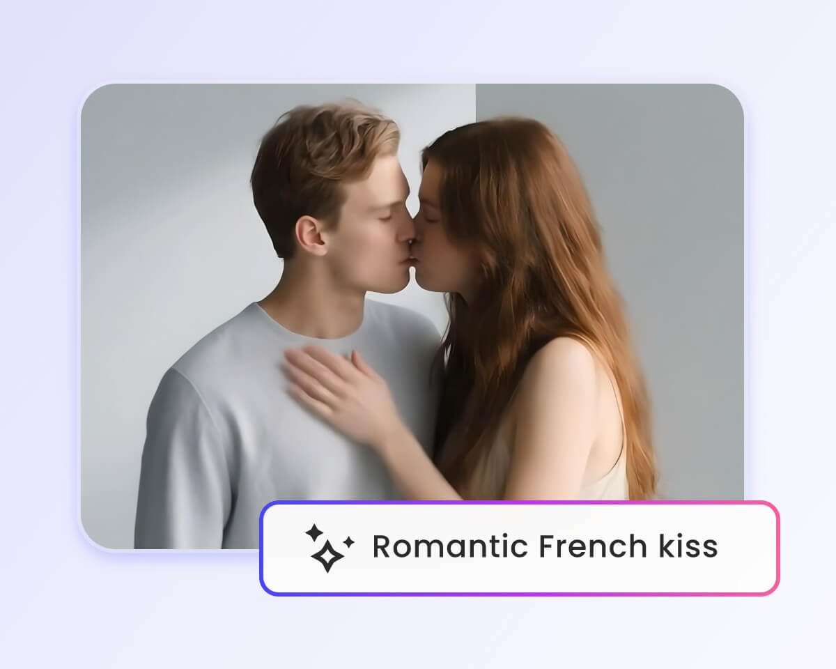 KI verwandelt Ihre Bilder in ein animiertes French-Kiss-Video