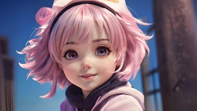 Ai cute girl created by fotor ai girl generator