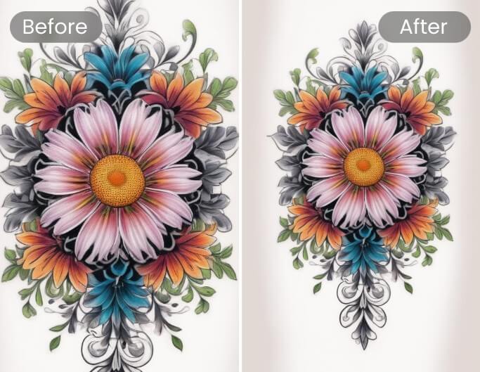 Ai expand birth flower tattoo