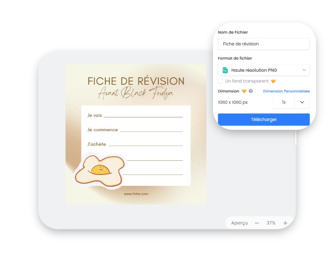 exporter des images HD