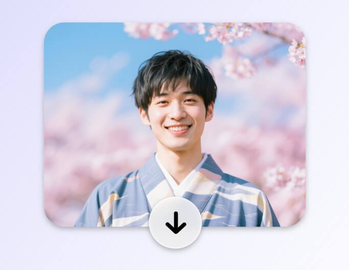 Aiイケメン画像を確認してダウンロードする