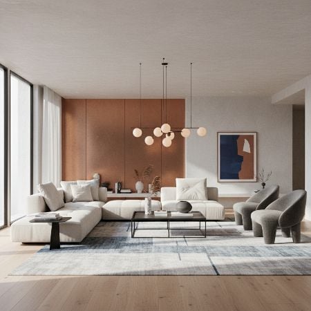 Ai interior design mockup