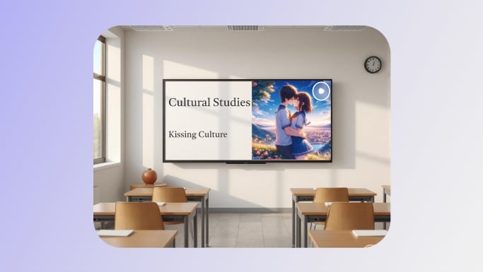 教育に適用されたアニメ カップルをフィーチャーした AI キス ビデオ