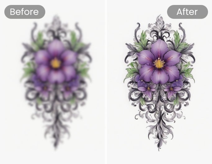 Free AI Birth Flower Tattoo Generator - Ai Upscaler Birth Flower Tattoo 