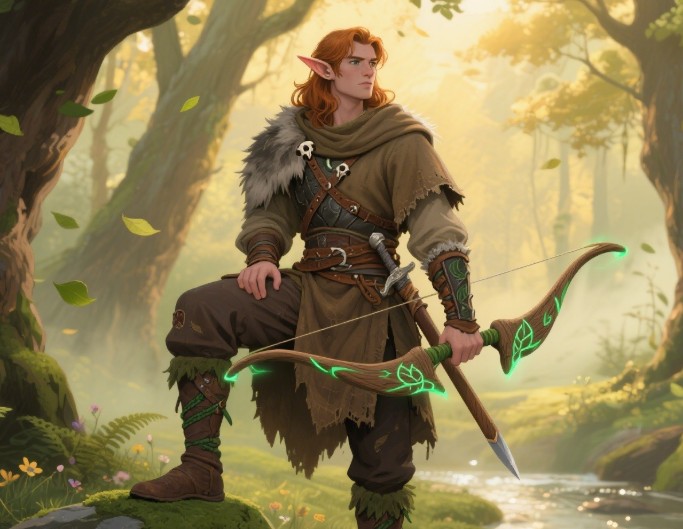 An original character in dungeons and dragons style