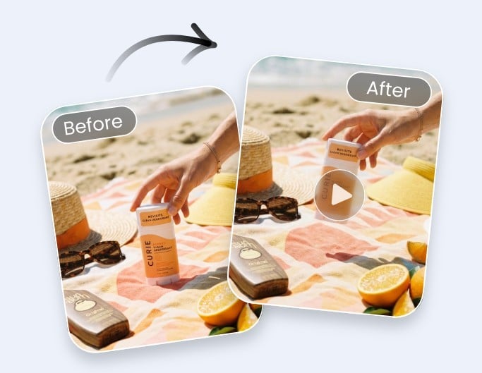 商品写真をアニメーション化