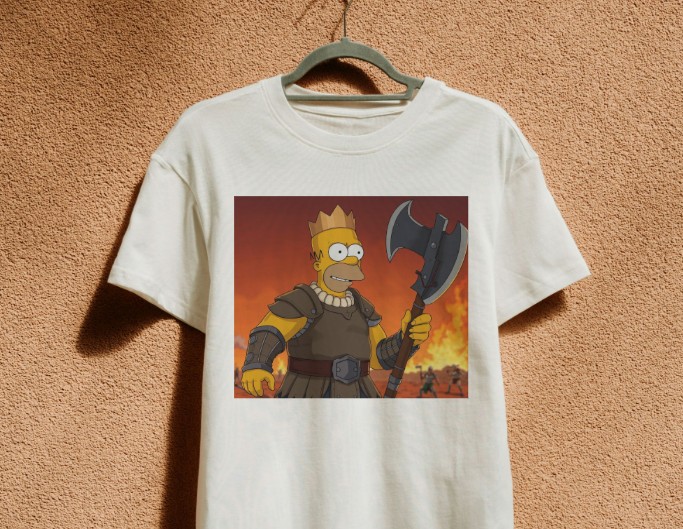 Apply simpsons style image to a shirt
