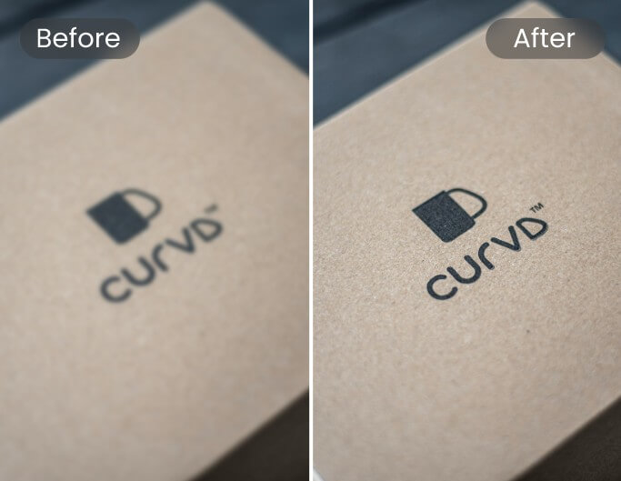 Apply your high resolution logo to your product package