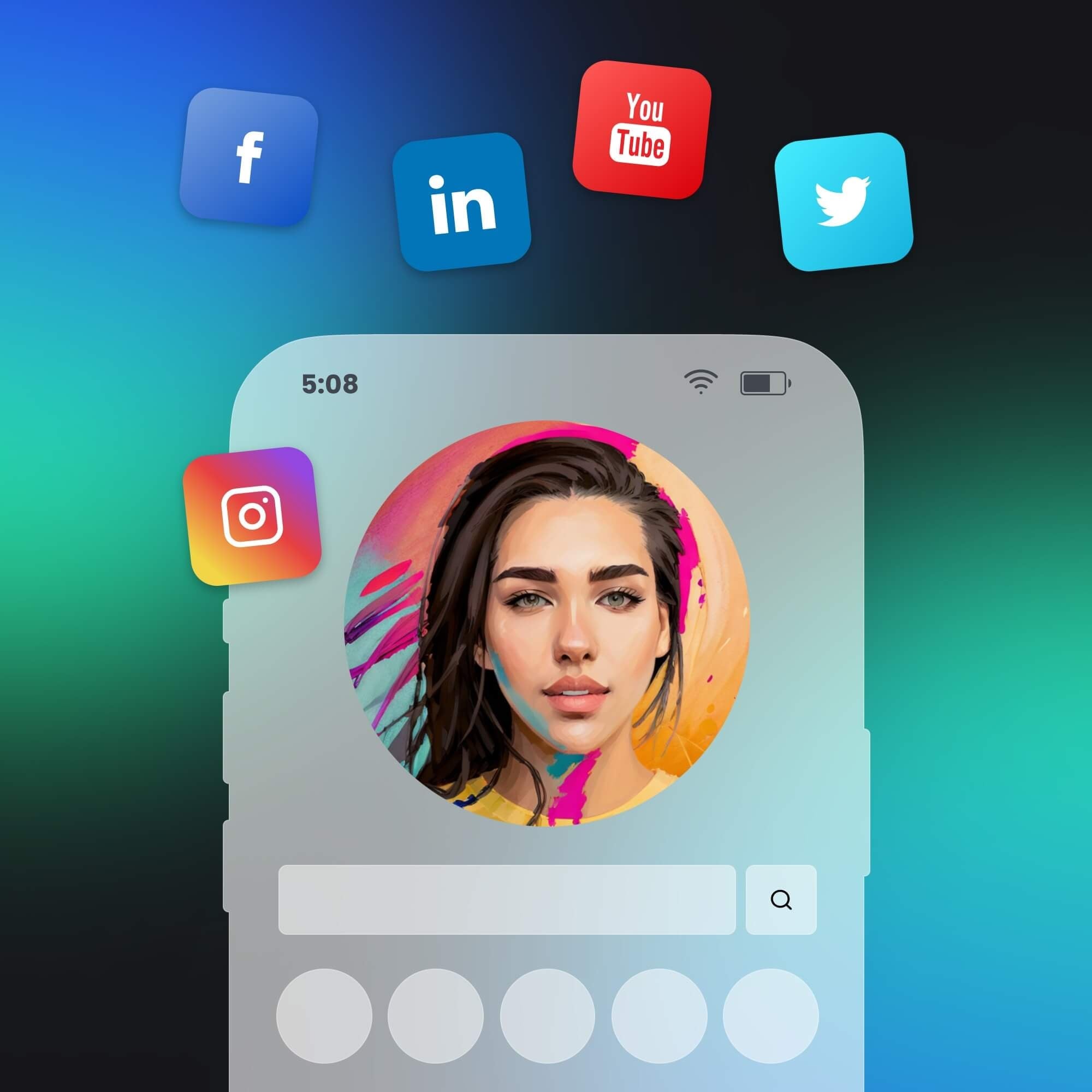 Avatars for social media profiles
