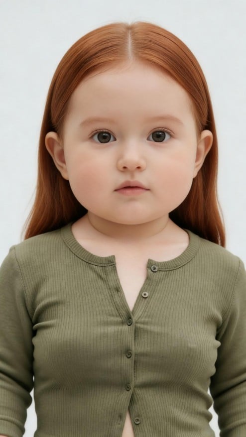 Baby face filter effect for a woman