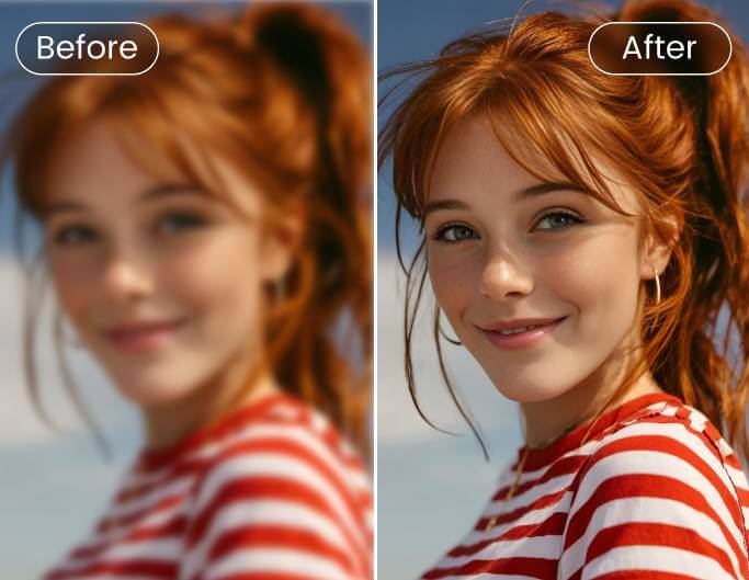 Batch remove blur and enhance image clarity