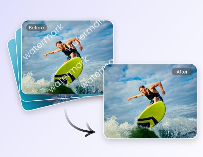 Batch remove watermarks from photos