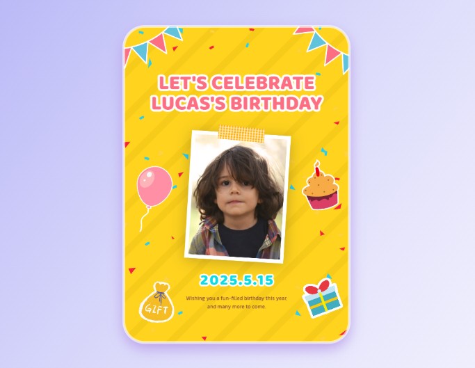 Birthday flyer template