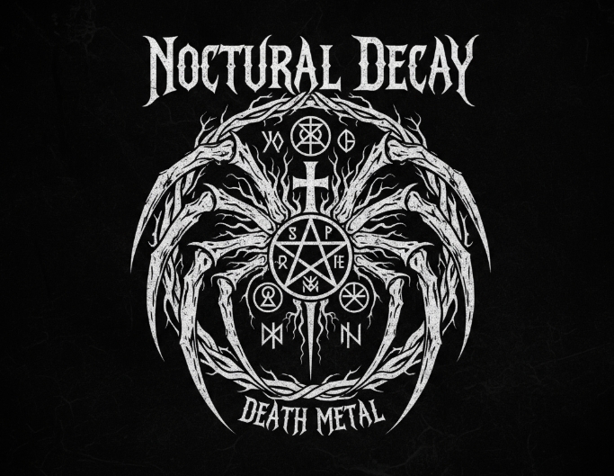 Black death metal logo