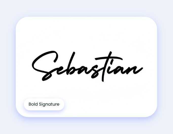 Bold signature