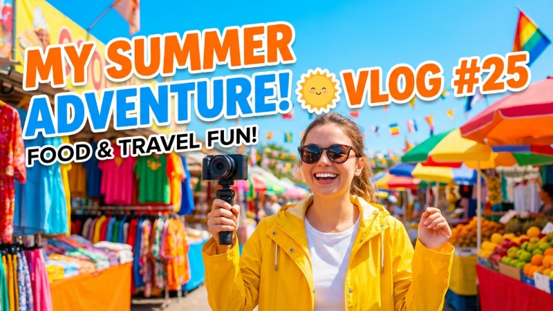 Bright and colorful thumbnail style