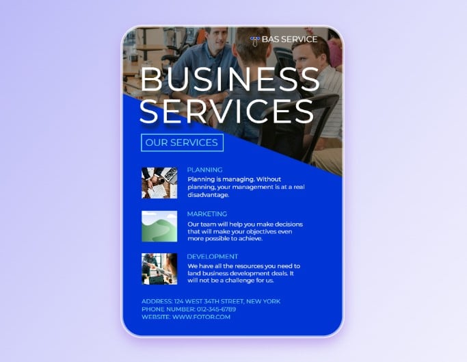 Business flyer template