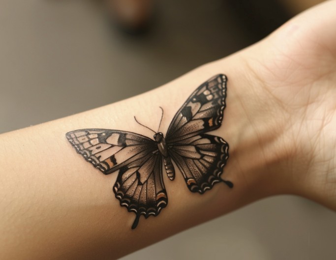 Butterfly tattoo ideas generated by fotor