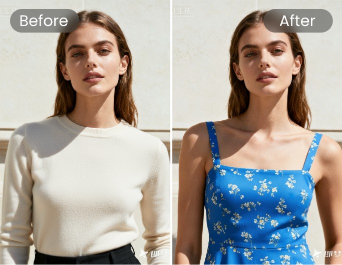 Essayez des vêtements IA élégants en un seul clic