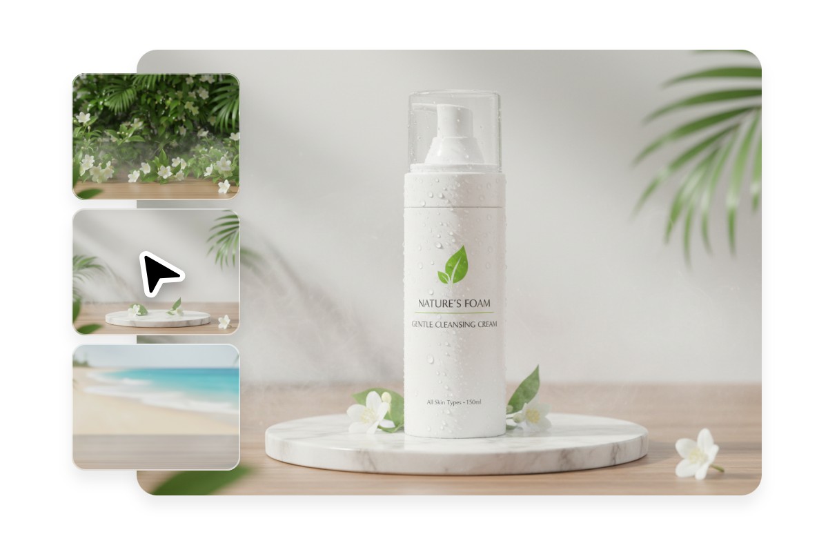 Change background for the product with fotor background changer