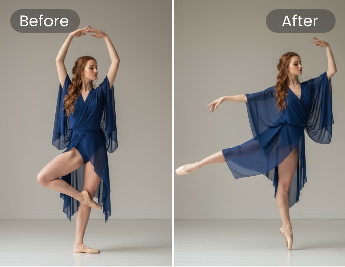 Modifier les poses avec Gemini