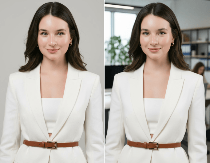 Change your photo background after making headshot photo