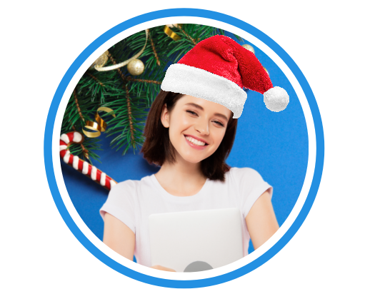 Christmas female round profile picture