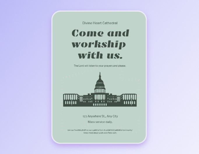 Church flyer template