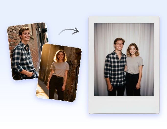 Photo de couple Polaroid