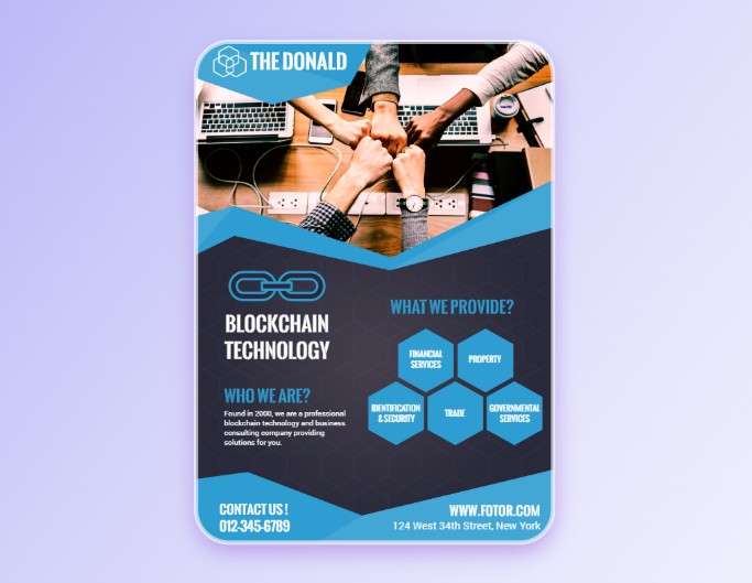 Company flyer template