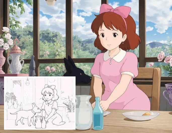 スケッチから写真へ