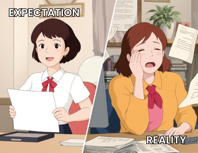 Contrast Studio Ghibli meme effect example