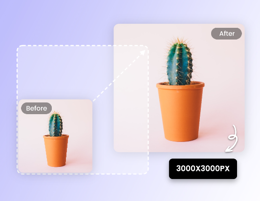 Convert 800 to 3000 pixels in fotor