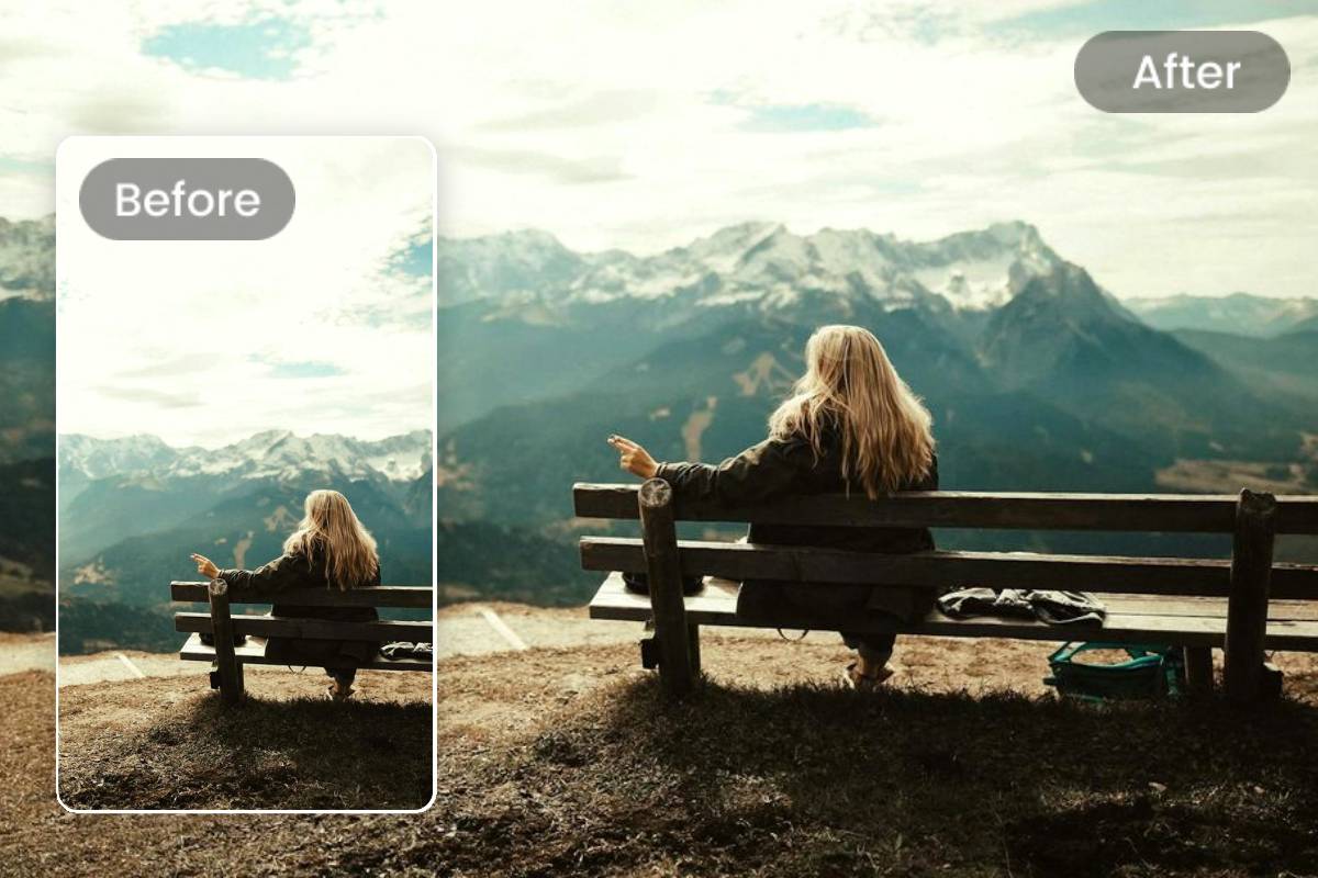 Kostenloser Hochformat in Querformat Bildkonverter Online Fotor