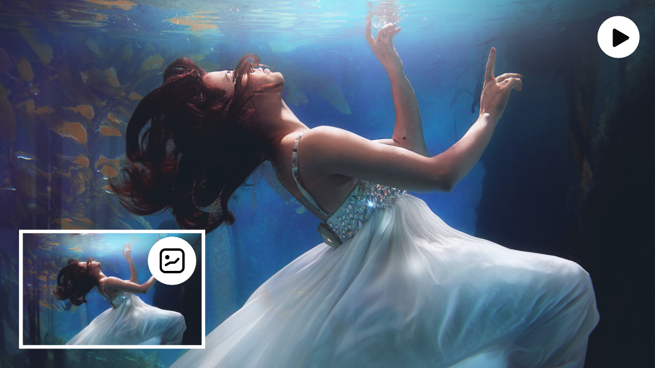 写真をソーシャルメディア用のビデオに変換する