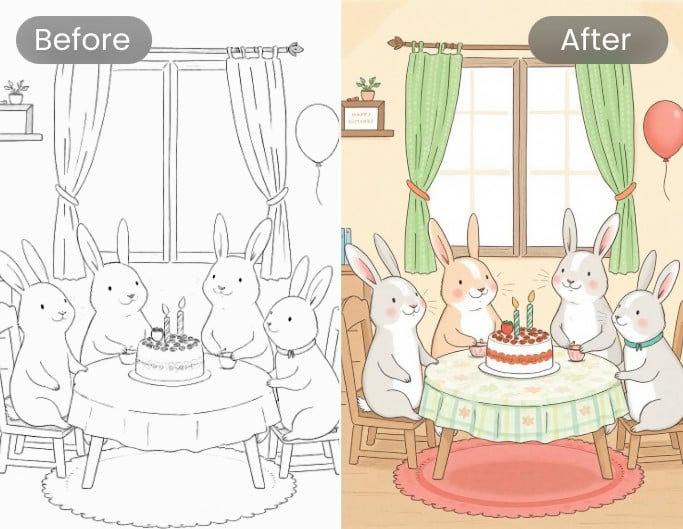 Convert sketch to colorized image