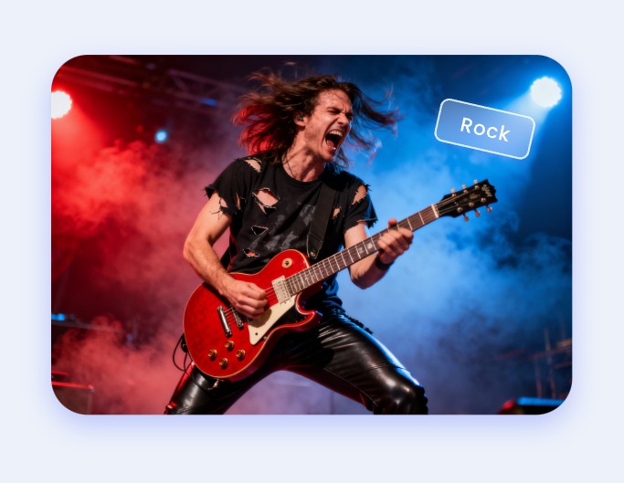 Craft rock music lyrics with fotor ai lyrics generator