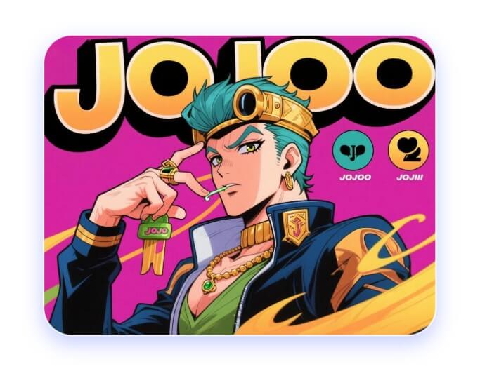 Create a cool jojo wallpaper using the jojo ai filter