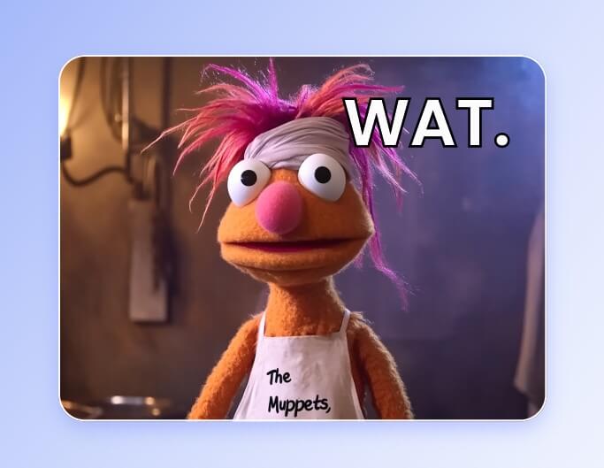 Create a meme using muppet characters