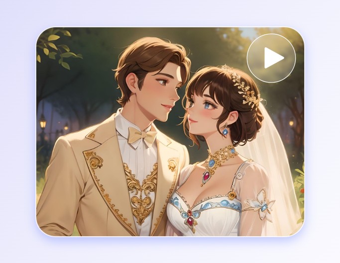 Create a memorable wedding video using the video to anime ai tool