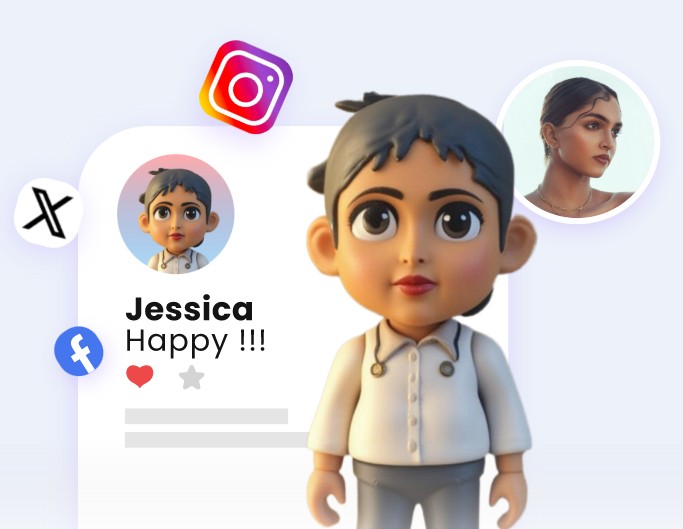 Actionfiguren-PFPs für Social Media gestalten