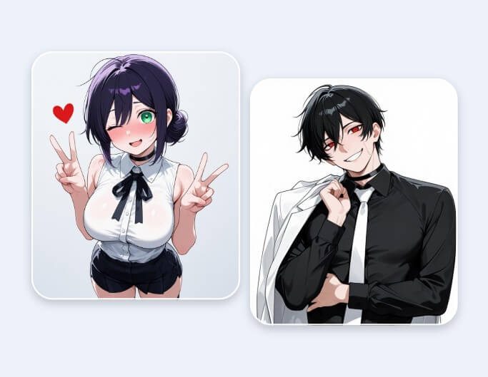 AI 애니메이션 와이프 및 남편 캐릭터 만들기