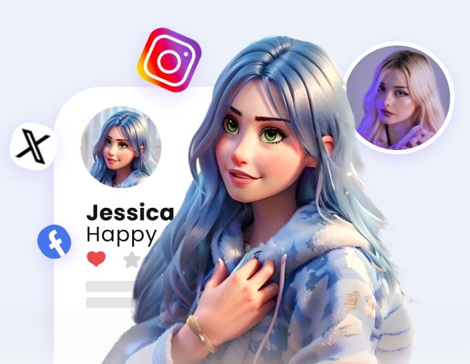 Create emoji avatar for your social platform