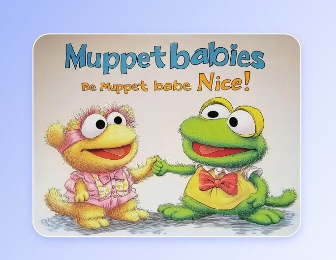 Create muppet characters for illustrations