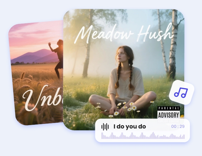 Create parental advisory album covers for podcast channels