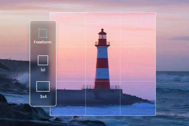 灯台をトリミング