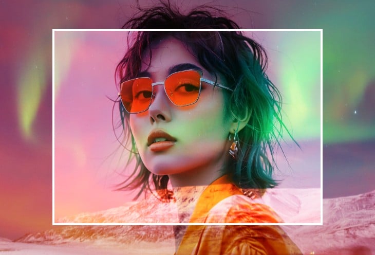 Crop dual exposure images