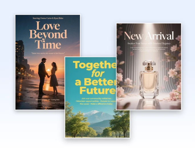 Customize poster aspect ratio in 2 3 3 4 and 4 5 or more as y ou want