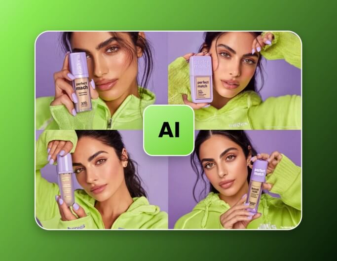 Customize settings and create multiple AI image variations from a single prompt